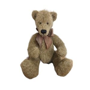 Vtg Coleridge 100th Anniversary Russ Berrie & Co. Sitting Brown Bear Plush 10"‎